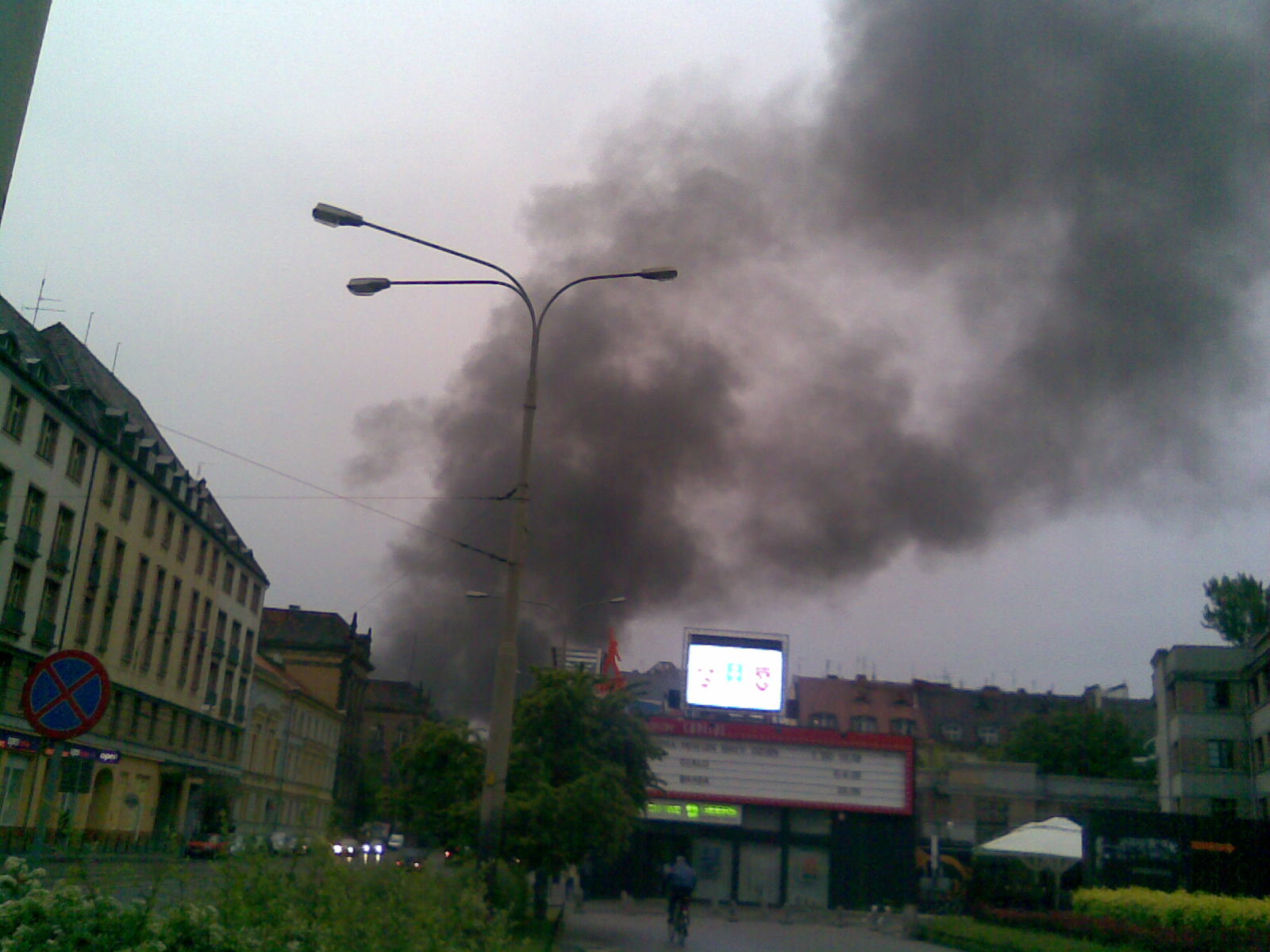 Pożar w centrum Wrocławia (Zobacz) - Fot. Dominik Panek