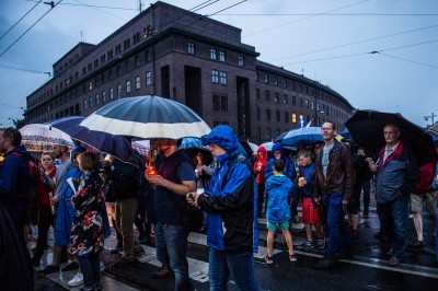 Manifestacja pod sądem we Wrocławiu. Mimo deszczu - 6