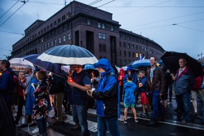 Manifestacja pod sądem we Wrocławiu. Mimo deszczu - 6