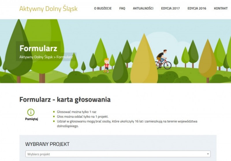 Aktywny Dolny Śląsk: Trwa głosowanie na projekty sportowe - mat. prasowe