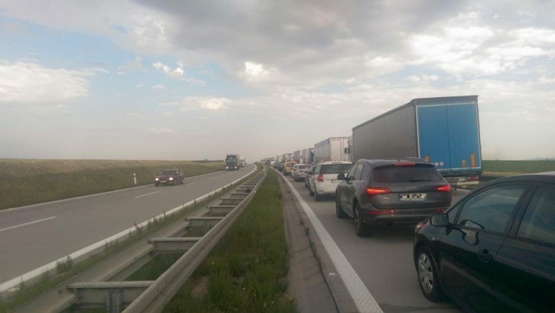 Autostrada A4 odblokowana - fot. Andrzej Owczarek