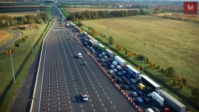 Duże korki na autostradzie A4 [ZDJĘCIA, FILM] - 0