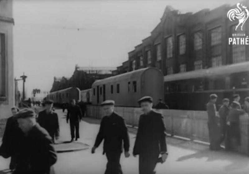Wrocław na filmach z 1948 i 1949 roku - Kadr z filmu opublikowanego w YouTube