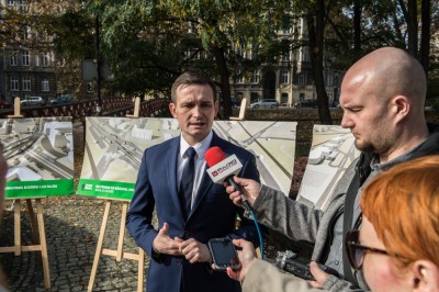 Zielone światło dla Wrocławia. Michał Jaros przedstawił swoje pomysły na to, jak usprawnić ruch w mieście