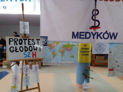 Wrocław: Trzecia doba protestu głodowego medyków - 1