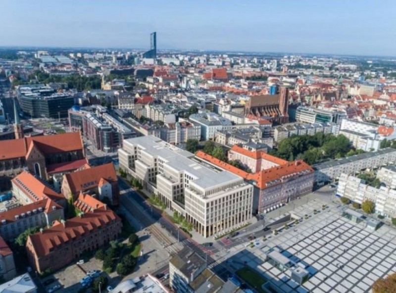 Nowy biurowiec powstaje w centrum stolicy Dolnego Śląska - wizualizacje inwestora