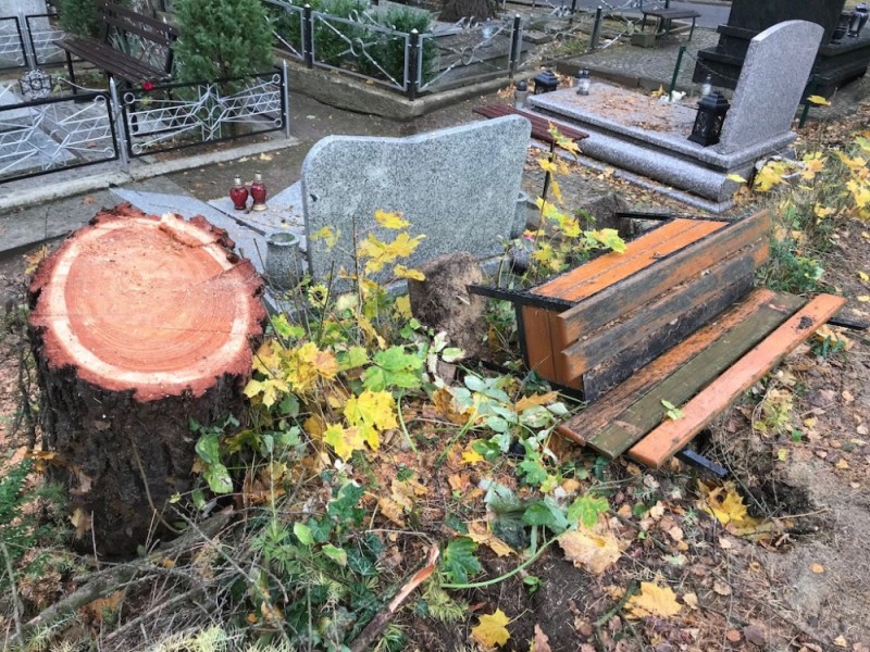 Jelenia Góra: Przez fatalną pogodę wiele osób nie zdążyło posprzątać grobów [ZDJĘCIA] - zdjęcia: Piotr Słowiński