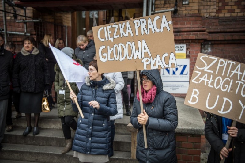 Wrocław: Strajk w Dolnośląskim Centrum Zdrowia Psychicznego – zdjęcia: Andrzej Owczarek
