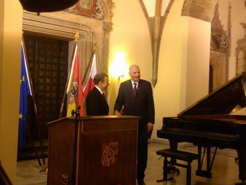 Honorowe odznaczenie dla prezydenta Wrocławia - 