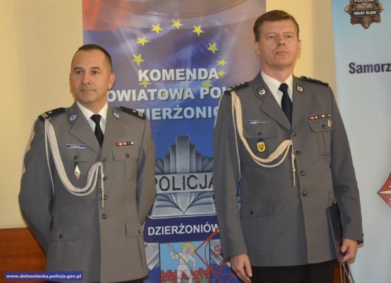 Nowy komendant policji w Dzierżoniowie - fot. dolnoslaska.policja.gov.pl
