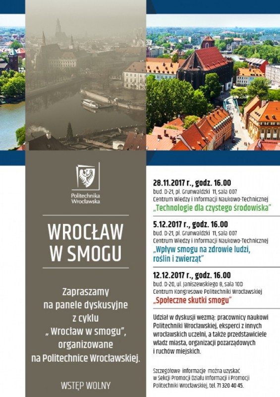 „Wrocław w smogu” na Politechnice Wrocławskiej -
