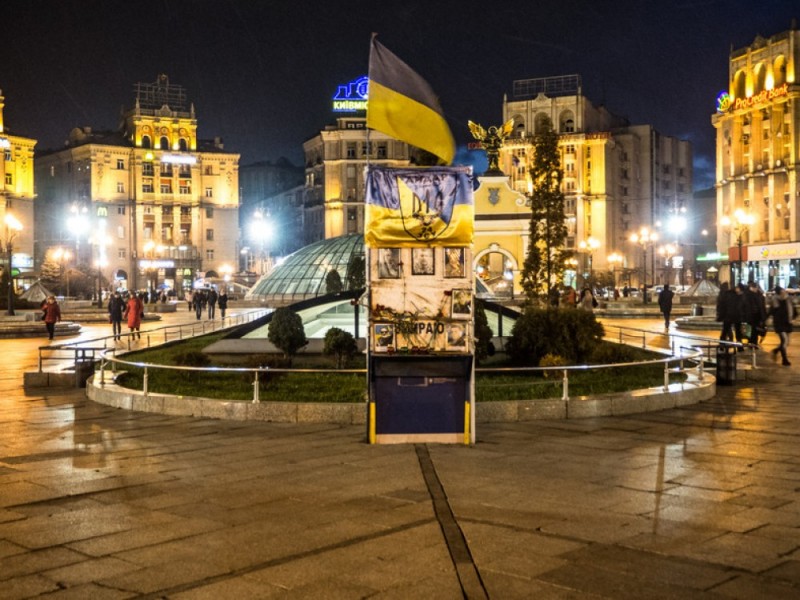 Wrocławianie pomagają Ukraińcom rozwijać biznes na Ukrainie - fot. Piotr Kaszuwara / Majdan Niepodległości w Kijowie
