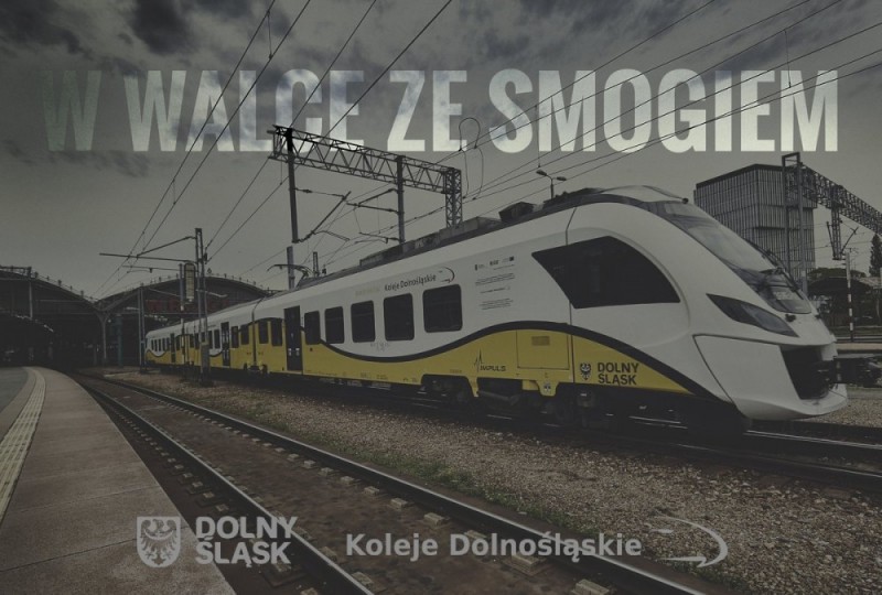 Koleje Dolnośląskie: Będą bezpłatne przejazdy, gdy zanieczyszczenie powietrza przekroczy normę - 