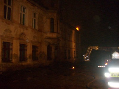 Groźny pożar w pałacu w Goczałkowie - 0