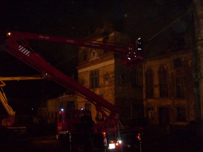 Groźny pożar w pałacu w Goczałkowie - 2