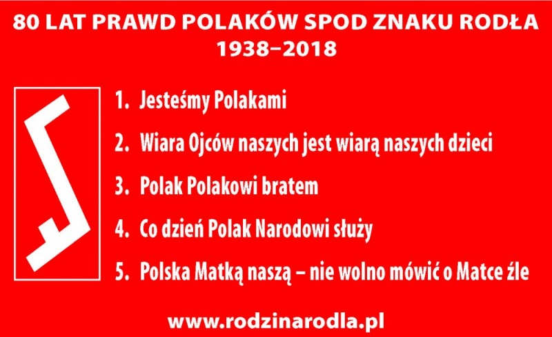 80. rocznica ogłoszenia Prawd Polaków spod Znaku Rodła - 