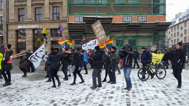 Wrocław: Marsz przeciwko faszyzmowi - Fot: G. Niegowski