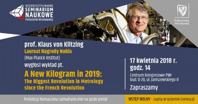 Laureat Nagrody Nobla na Politechnice Wrocławskiej - 
