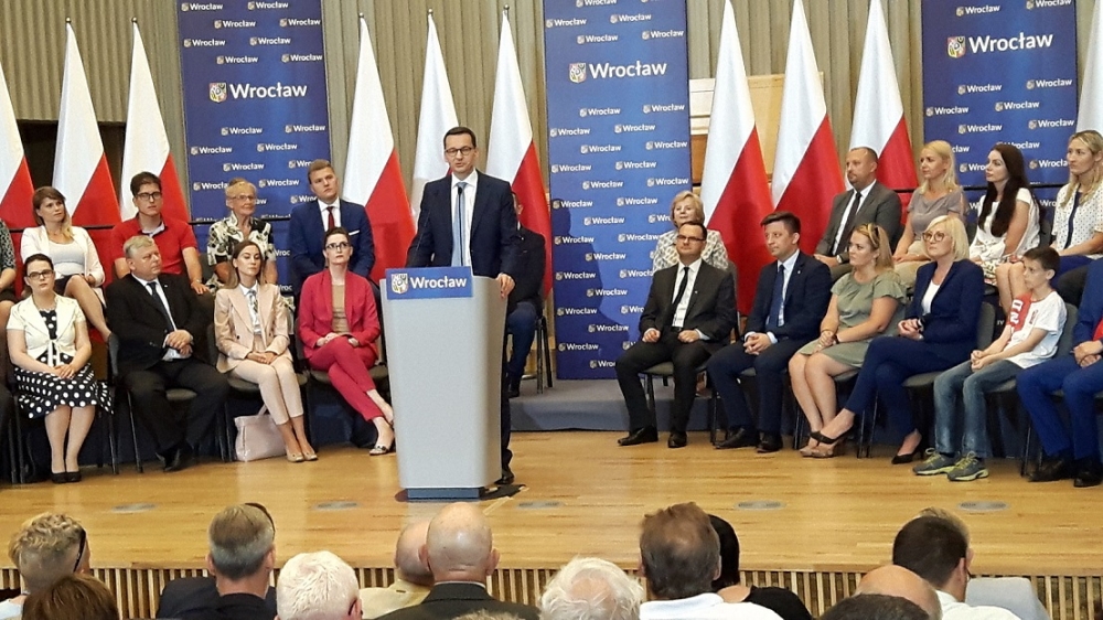 Premier Morawiecki we Wrocławiu - Fot: P. Gałecki