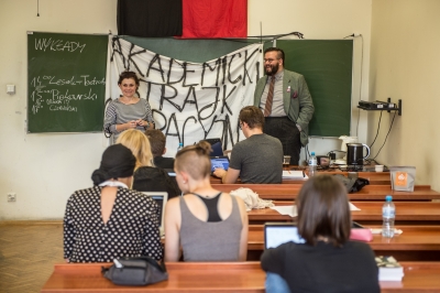 Strajk okupacyjny studentów ze zgodą rektora Uniwersytetu Wrocławskiego - 4