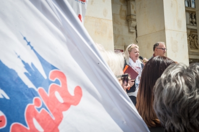 "Czara goryczy się przelała". Protest nauczycieli we Wrocławiu - 12