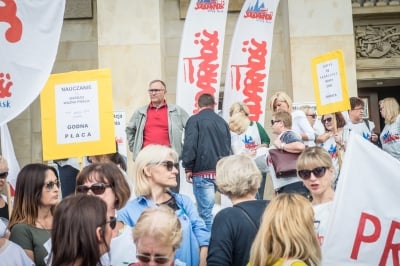 "Czara goryczy się przelała". Protest nauczycieli we Wrocławiu - 6