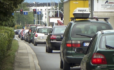 Remont na Hubach. W poniedziałkowy poranek "nie najgorzej" [ZOBACZ] - 0
