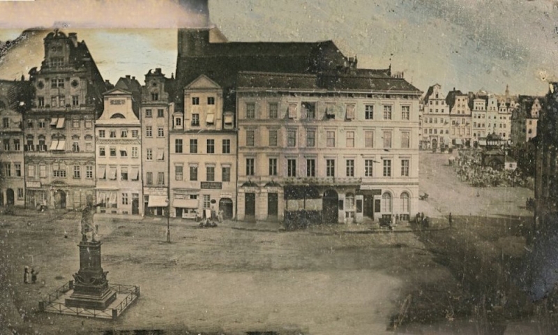 To najstarszy kadr Wrocławia. Wykonany między 1839 a 1846 rokiem - Dagerotyp wykonany pomiędzy 1839 a 1846 rokiem