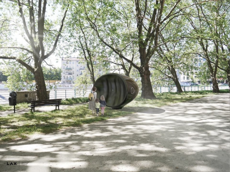 Rozpoczyna się modernizacja bulwaru przy Wydziale Fizyki - Wizualizacja: LAX laboratory for architectural experiments