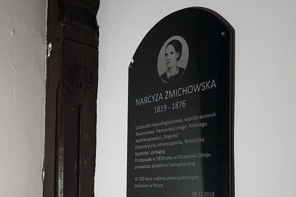 W Szczawnie-Zdroju odsłonięto tablicę Narcyzy Żmichowskiej - fot. Bartosz Szarafin