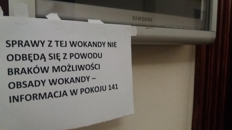 Wrocławskie sądy sparaliżowane - Fot. Elżbieta Osowicz