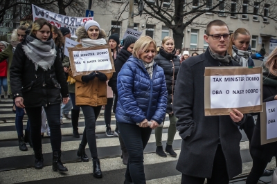 Wrocław: Protest pracowników sądu [FOTO] - 1