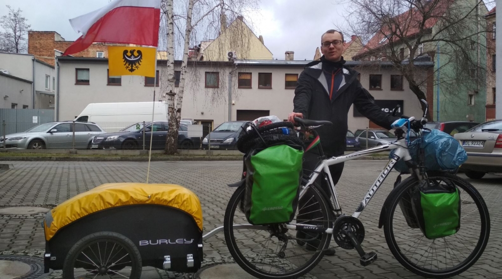 Z Legnicy na północ Norwegii. Chce przejechać ponad 10 tys. km. rowerem - fot. Andrzej Andrzejewski