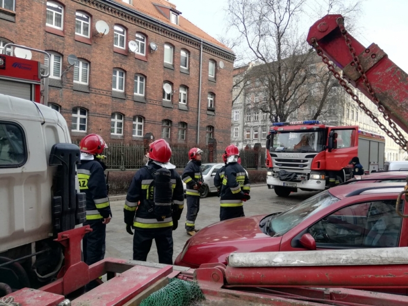 Wrocław: Kolejna interwencja strażaków przy ul. Kleczkowskiej - fot. Joanna Jaros
