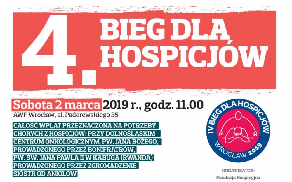 Po raz czwarty pobiegną, by pomóc innym. Bieg dla Hospicjów - Fot. materiały prasowe