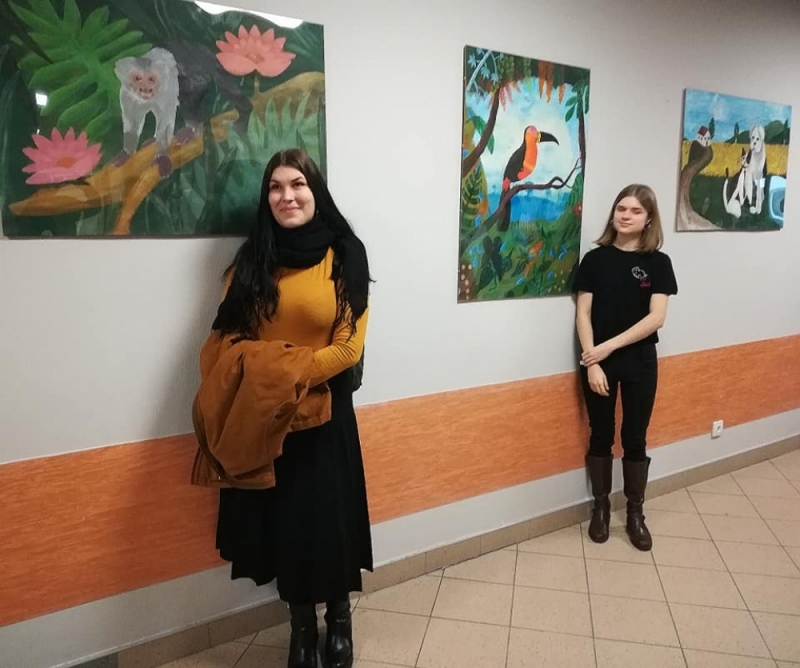 Wrocławscy licealiści podarowali swoje prace szpitalowi - fot. Facebook @ALAAutorskieLiceaArtystyczneiAkademickie