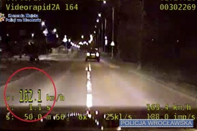 Wrocław: Pędził 162 km/h po Nowym Dworze [FILM]