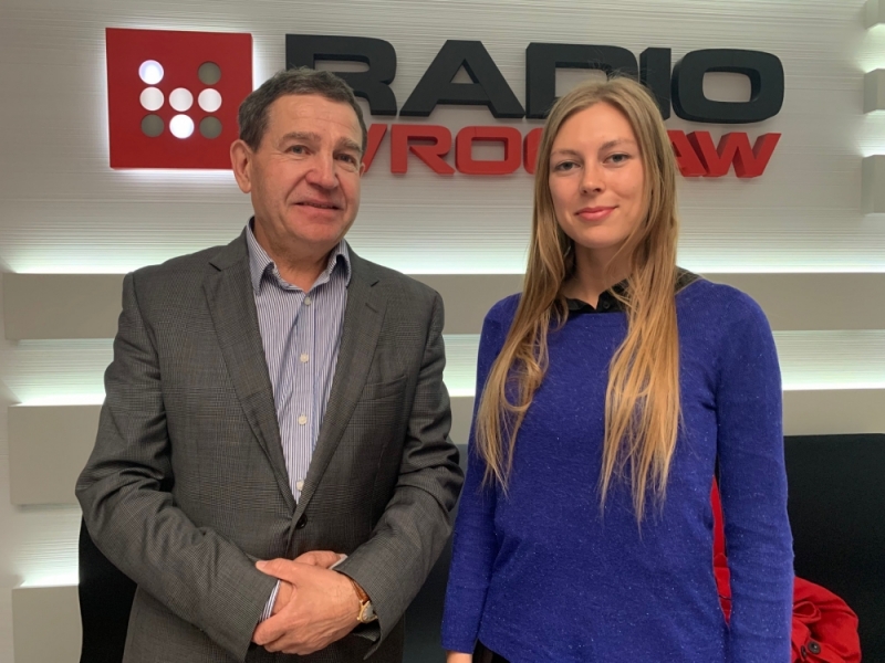 Dwie Racje: W studiu Mirosław Lach i Julia Rokicka - fot. Radio Wrocław