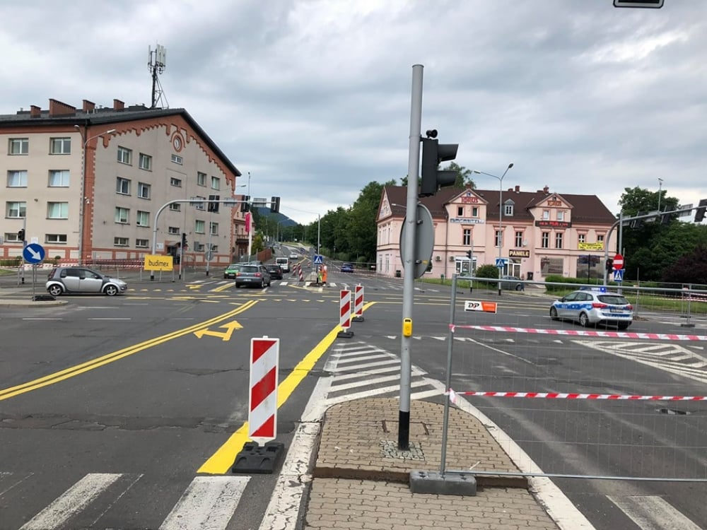 Uwaga kierowcy! Zmiany w ruchu w centrum Wałbrzycha - fot. Facebook @obwodnica.walbrzych