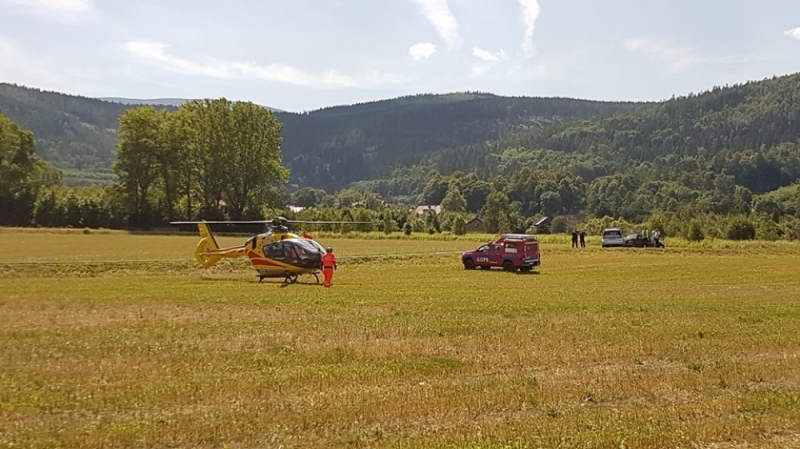 Wypadek w Karkonoszach. Paralotniarz spadł w rejonie Kotła Łomniczki - fot. FB/Jerzy Myrna