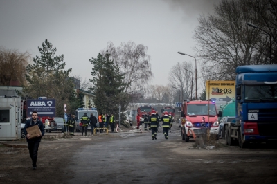 Wrocław: Pr&oacute;bne ćwiczenia przeciwpożarowe na terenie sortowni odpad&oacute;w