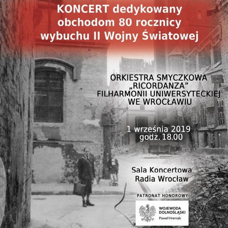 Koncert dedykowany 80-tej rocznicy wybuchu II Wojny Światowej - fot. mat. prasowe