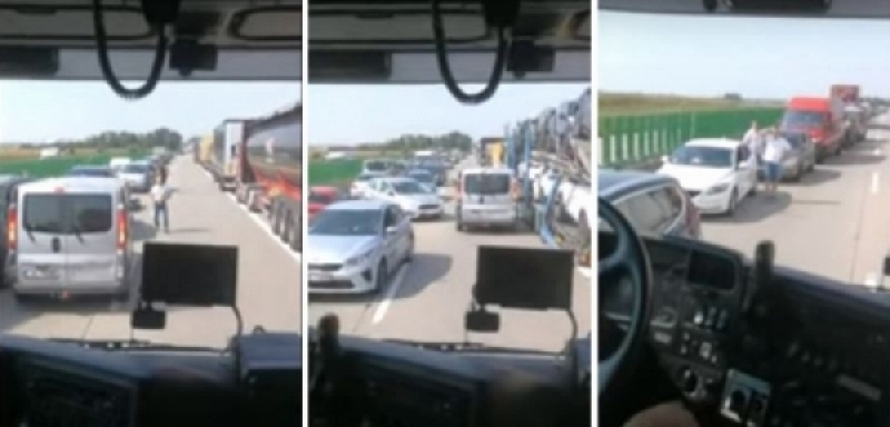 Będą kary dla kierowców, którzy zablokowali "korytarz życia" po wypadku - fot. screen YT