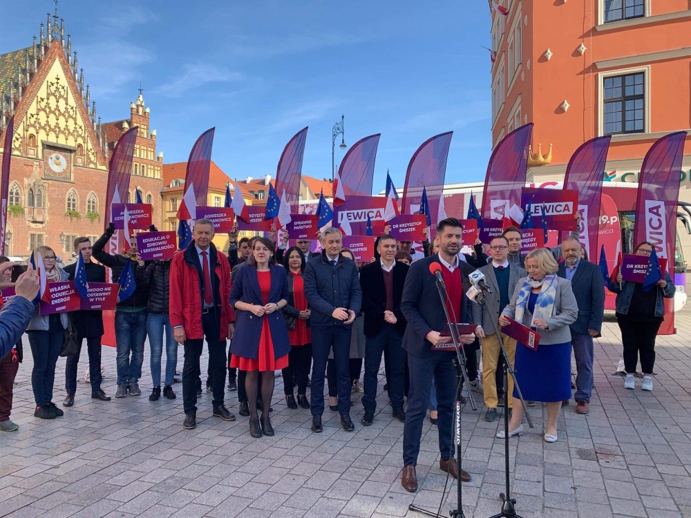 Liderzy Lewicy promują swój program we Wrocławiu - fot. twitter.com/Lewica