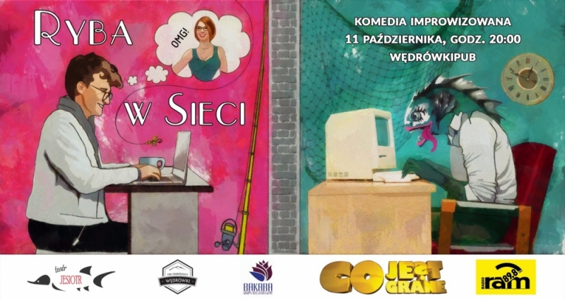 Teatr Improwizacji Jesiotr: Ryba w sieci - fot. materiały prasowe