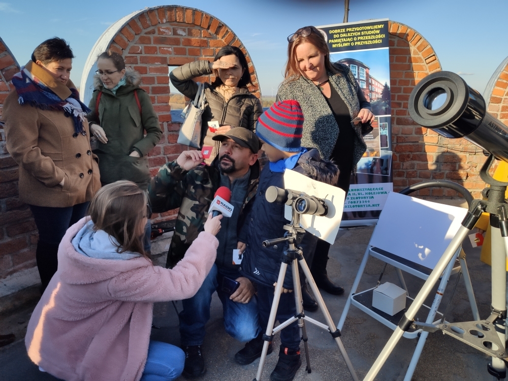 Złotoryja: Mieszkańcy wypatrywali Merkurego  - fot. Karolina Kurczab