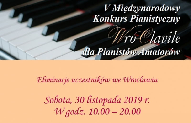 Międzynarodowy Konkurs Pianistyczny WroClavile  - (fot. mat. prasowe)