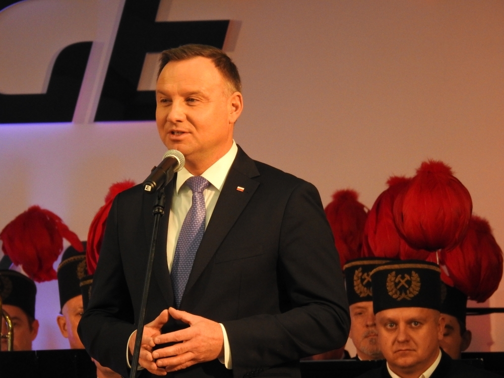 Prezydent Andrzej Duda w Bogatyni: "Węgiel będzie nadal wydobywany" - fot. Piotr Słowiński