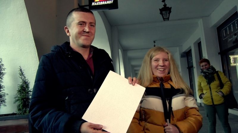 Jelenia Góra: Przedsiębiorcy chcą pomagać osobom niewidomym  - fot. Gabriela Stefanowicz