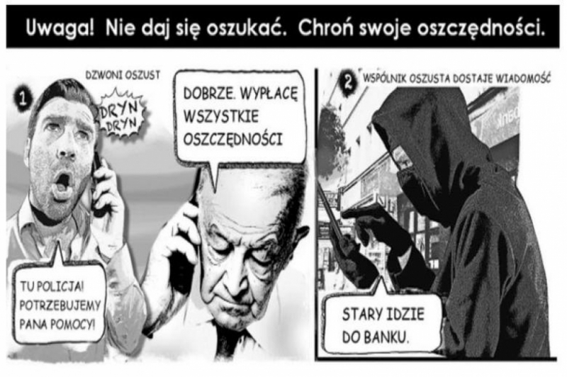 Policjanci wydali komiks, by ostrzec seniorów - fot. materiały prasowe